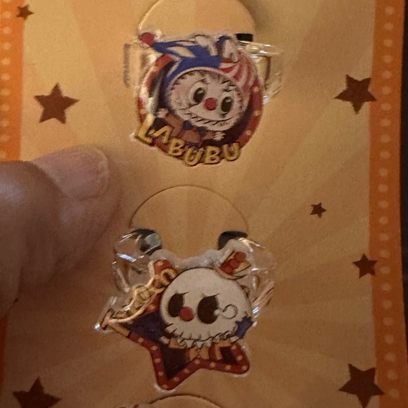 Labubu Cartoon Character Rings Set - Picture 1 of 9
